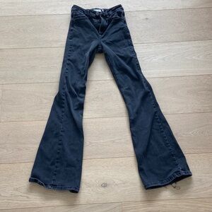 Garage Black Flared Women's Jeans - Wide Leg